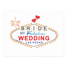 Las Vegas Bride Post Card