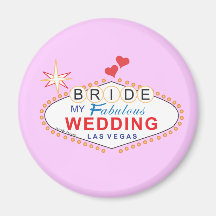 Las Vegas Bride Refrigerator Magnets