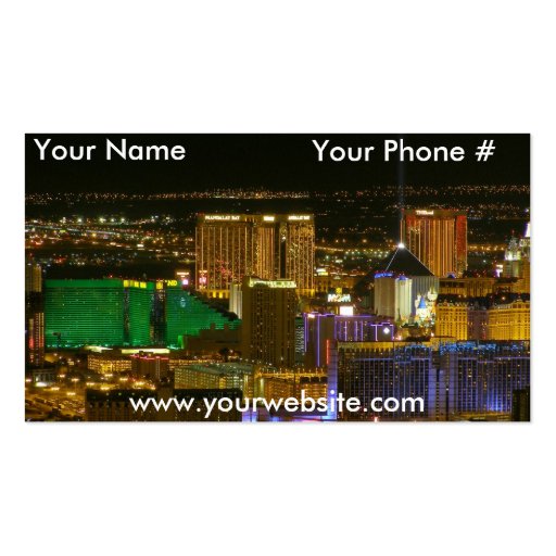Las Vegas Business Cards (front side)