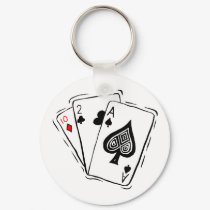 Las Vegas Card Deck keychains