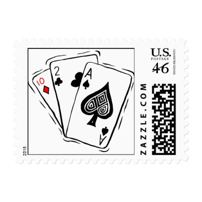Las Vegas Card Deck Stamps by TheBridalShop