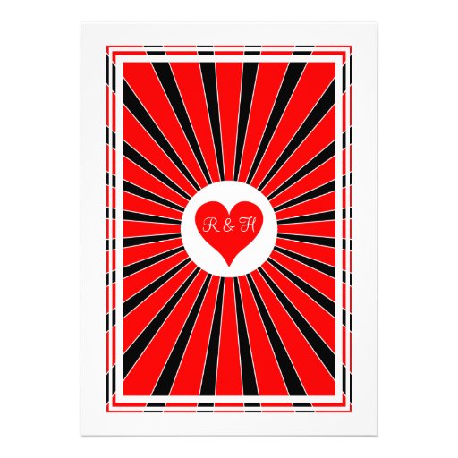 Las Vegas Casino Poker Playing Card Invitation
