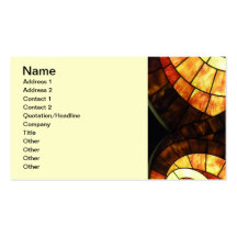 LAS VEGAS ceiling colored glass browns cream reds Business Card Template