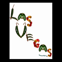 Las Vegas Chili Peppers postcards