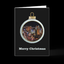 Las Vegas Christmas Ornament Card