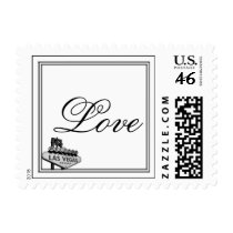 Las Vegas Destination Wedding Love Postage