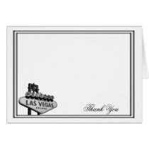 Las Vegas Destination Wedding Thank You Greeting Card