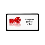 Las Vegas Dice Custom Address Label