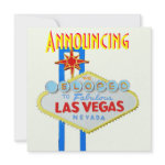 Las Vegas Elope Wedding Announcement