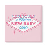 Las Vegas Expecting Custom Year Refrigerator Magnet