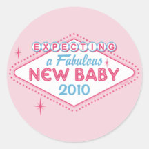 Las Vegas Expecting Custom Year Round Sticker
