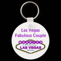 Las Vegas Fabulous Couple Keychain