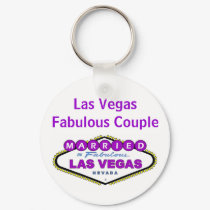Las Vegas Fabulous Couple Keychain