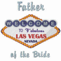 Las Vegas - Father of the Bride embroidered shirts by WedThreads Las Vegas - Father of the Bride embroidered shirts