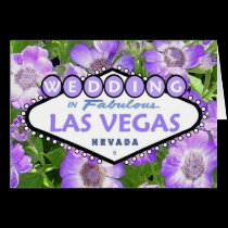 Las Vegas Floral WEDDING Card
