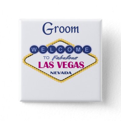 Las Vegas Groom Button