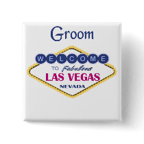 Las Vegas Groom Button