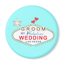 Las Vegas Groom magnets
