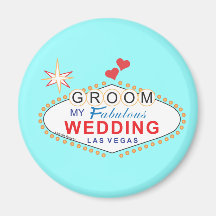 Las Vegas Groom Refrigerator Magnet