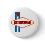 Las Vegas Groomsman button