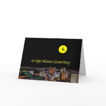 Las Vegas Halloween Costume Party Invitaton Card