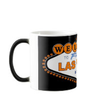 Las Vegas Halloween Morphing Mug with tiny pumpkin