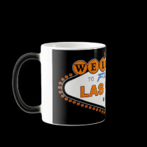 Las Vegas Halloween Morphing Mug with tiny pumpkin by vegasdusoleil Las Vegas Halloween Morphing Mug with tiny pumpkin