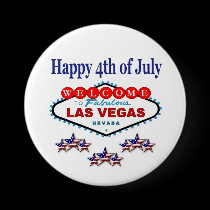 Las Vegas Happy 4th of July Button buttons