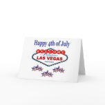 Las Vegas Happy 4th of July Card