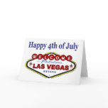 Las Vegas Happy 4th of July Card