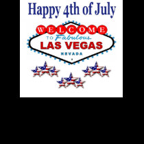 Las Vegas Happy 4th of July Ladies Spaghetti Top t-shirts