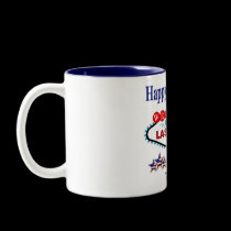 Las Vegas Happy 4th of July Two Tone Mug by vegasdusoleil Las Vegas Happy 4th of July Two Tone Mug