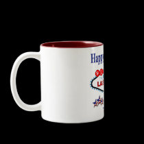 Las Vegas Happy 4th of July Two Tone Mug by vegasdusoleil Las Vegas Happy 4th of July Two Tone Mug