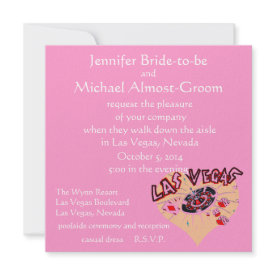 Las Vegas Heart invitation