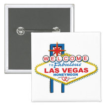 Las Vegas Honeymoon Pinback Button