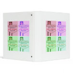 Las Vegas Honeymoon Pop Art 3 Ring Binder