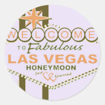 Las Vegas Honeymoon Sticker