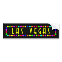 LAS VEGAS IN LIGHTS bumper stickers by dgpaulart LAS VEGAS IN LIGHTS bumper stickers
