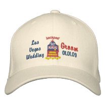 Las Vegas Jackpot - Groom embroidered hats