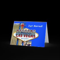 Las Vegas Just Married! Announcement Card