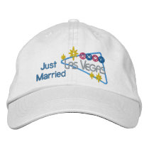 Las Vegas Just Married embroidered hats