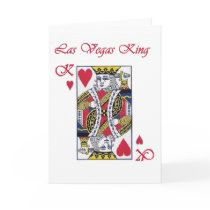 Las Vegas King of Hearts Card
