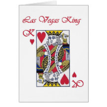 Las Vegas King of Hearts Card