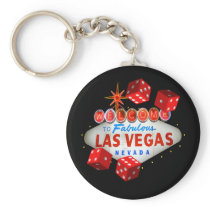 Las Vegas Lucky Dice Keychain