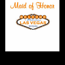 Las Vegas Maid of Honor Spaghetti Top (Orange) t-shirts