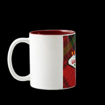 Las Vegas Merry Christmas Plaid Mug by vegasdusoleil Las Vegas Merry Christmas Plaid Mug