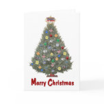 Las Vegas Merry Christmas Tree Card
