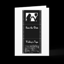 Las Vegas Movie Strip Save the Date Card