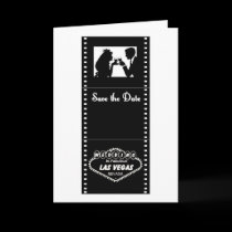 Las Vegas Movie Strip Save the Date Card