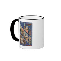 Las Vegas, Nevada - Large Letter Scenes Mug